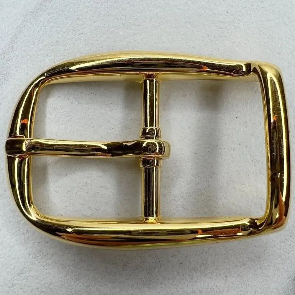 Vintage Gold Tone Simple Basic Belt Buckle for up to 1 Inch Belt